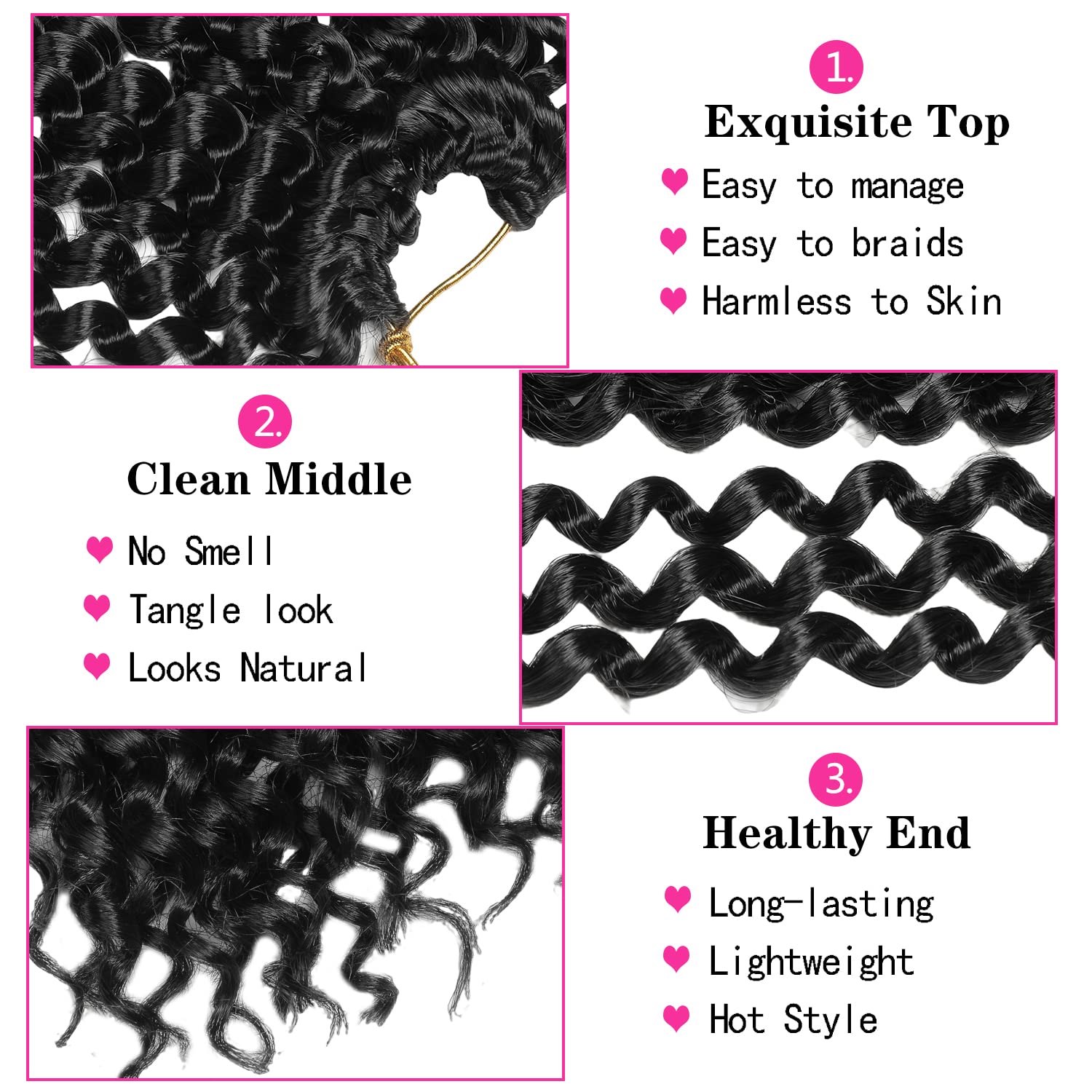 Ubeleco Passion Twist Hair 18in no-smell, tangle-free strands for smooth braiding.