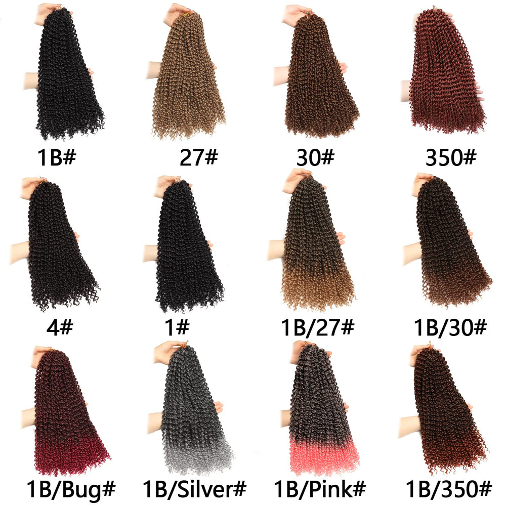 Ubeleco Passion Twist Hair 18in multiple-styles idea shot featuring Water Wave to faux locs.