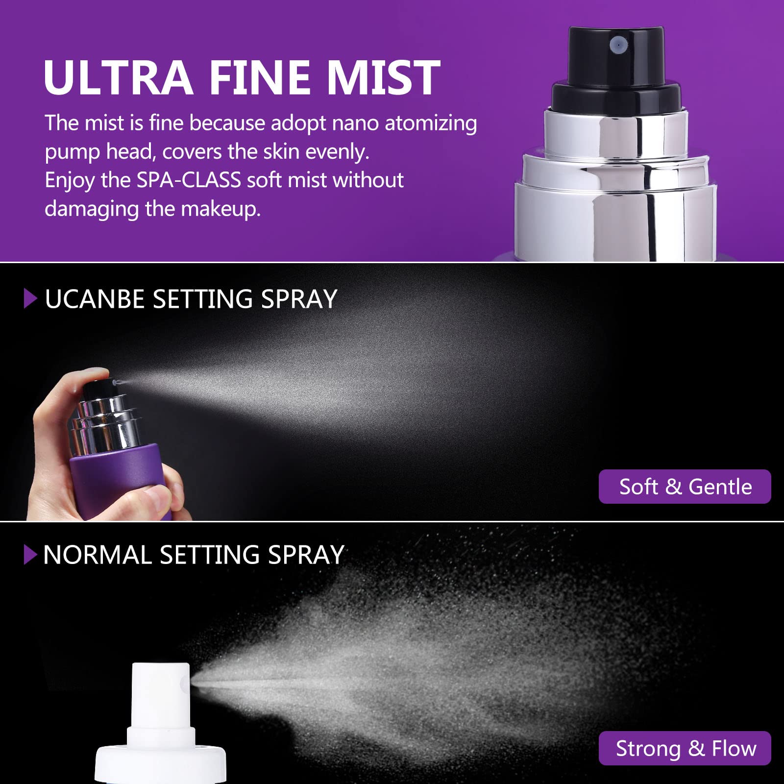 UCANBEMAKEUP waterproof lightweight spray helps makeup stay put