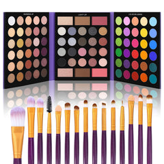 UCANBE 86 Colors Nude Eyeshadow Palette close-up highlighting neutral shades for daily looks.