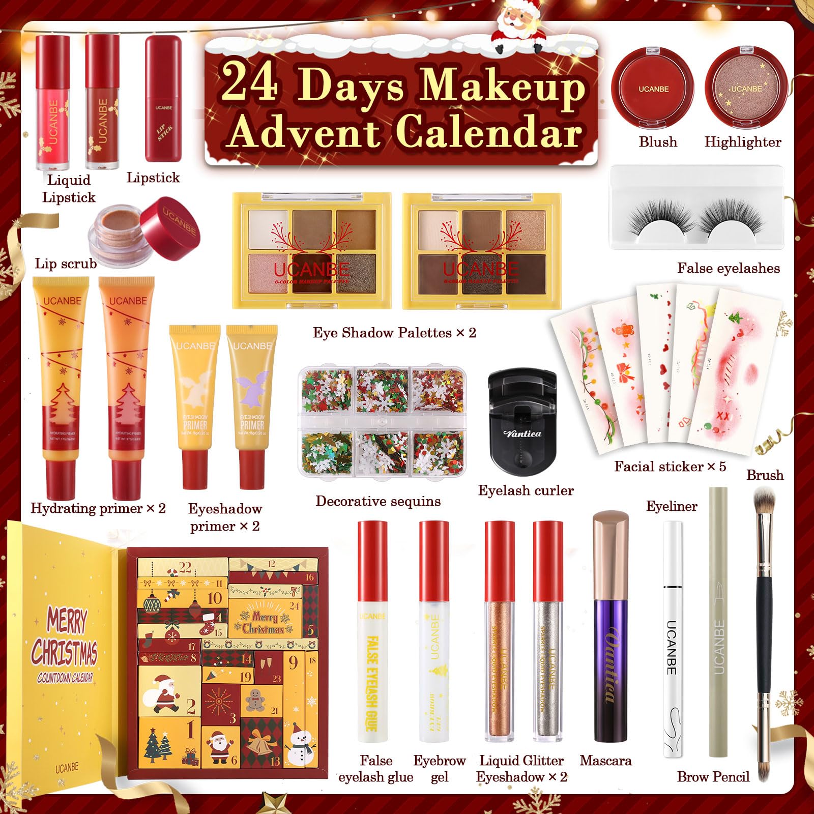 UCANBE advent calendar festive packaging—holiday gifting appeal