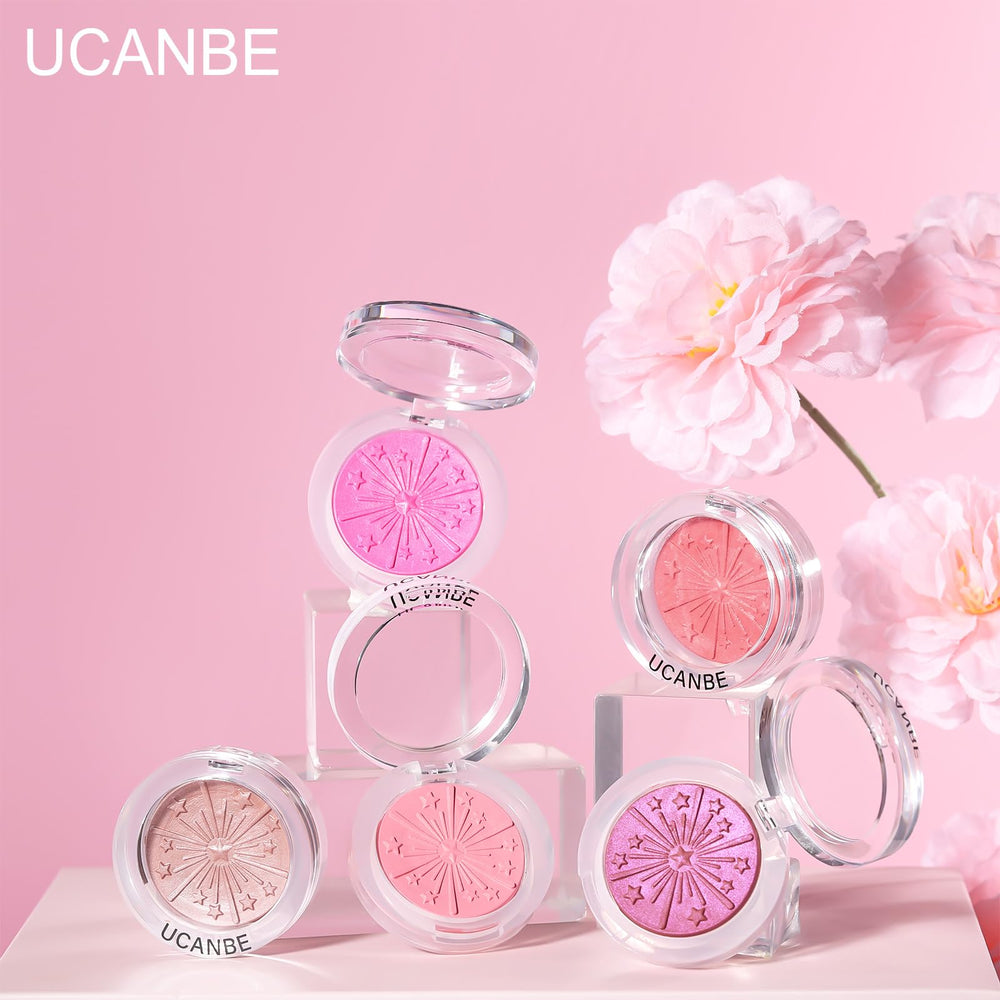 UCANBE Baked Blush 02 Coral easy application for quick daily look.