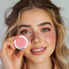 UCANBE Baked Blush 02 Coral long-wear shimmer for a lasting warm glow.