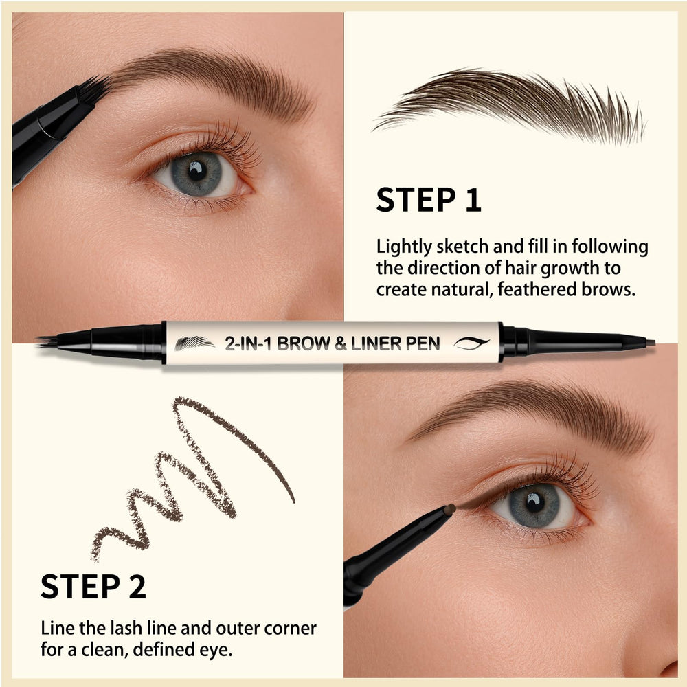 UCANBE brow-and-eyeliner set offers beginner-friendly control and natural-looking hair-like strokes.