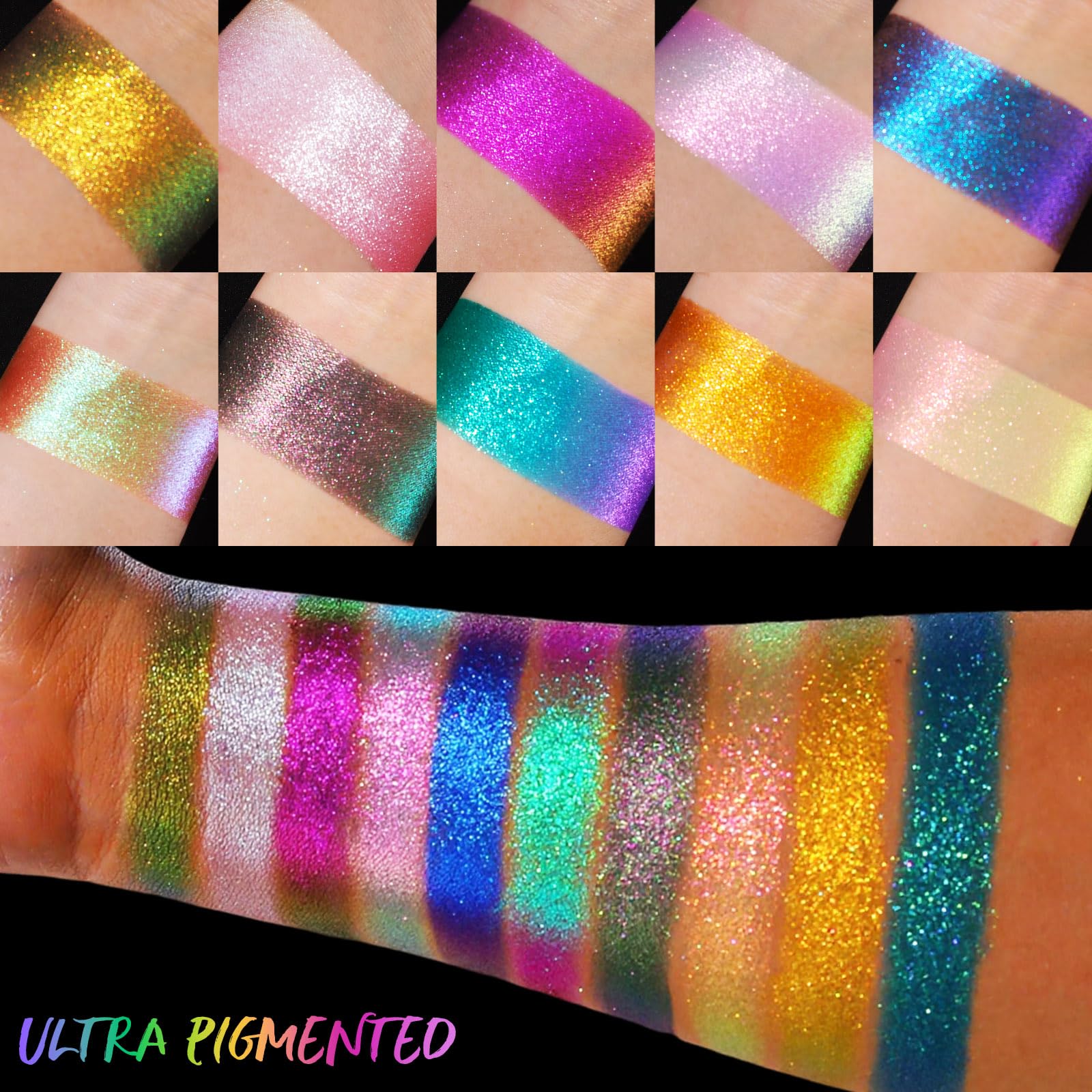 UCANBE Chameleon Multichrome creamy-smooth application supports crease-free, buildable color.