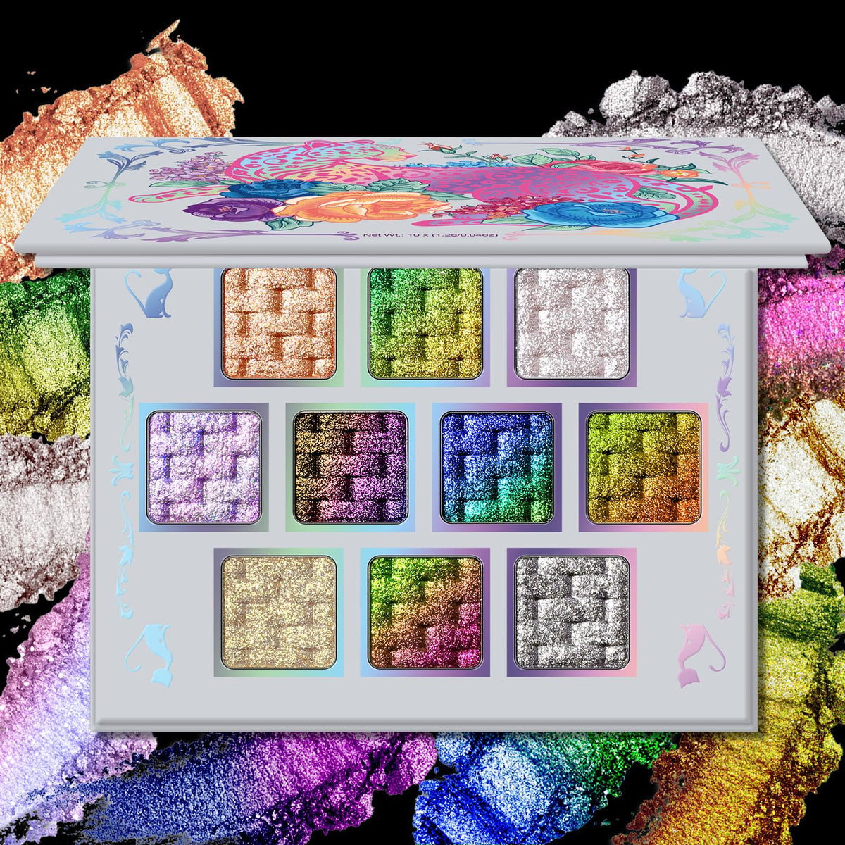 UCANBE Chameleon Multichrome Palette front cover with bold color-ready packaging for dramatic looks.