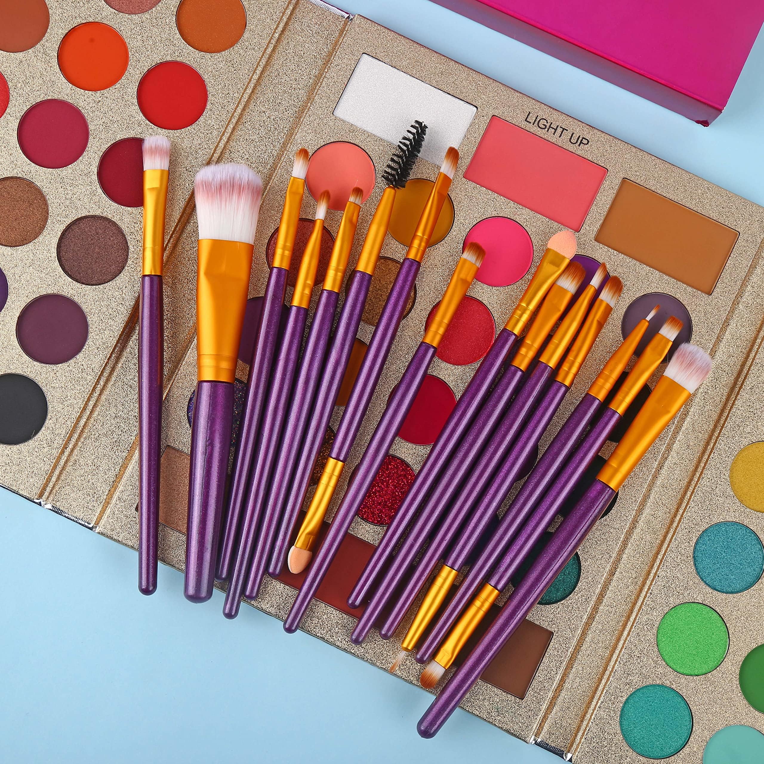 UCANBE easy-blend application demonstrates long-lasting eye makeup.