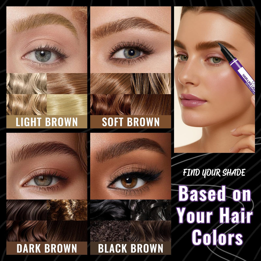 UCANBE Eyebrow Pen dark brown shade swatch