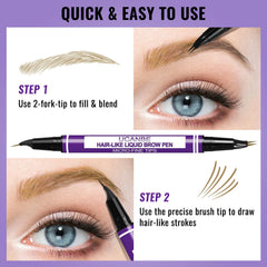 UCANBE Eyebrow Pen precise brush tip defines hair-like strokes