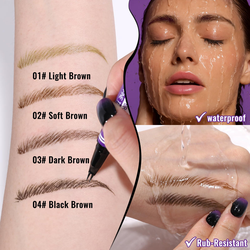 UCANBE Eyebrow Pen soft brown shade swatch