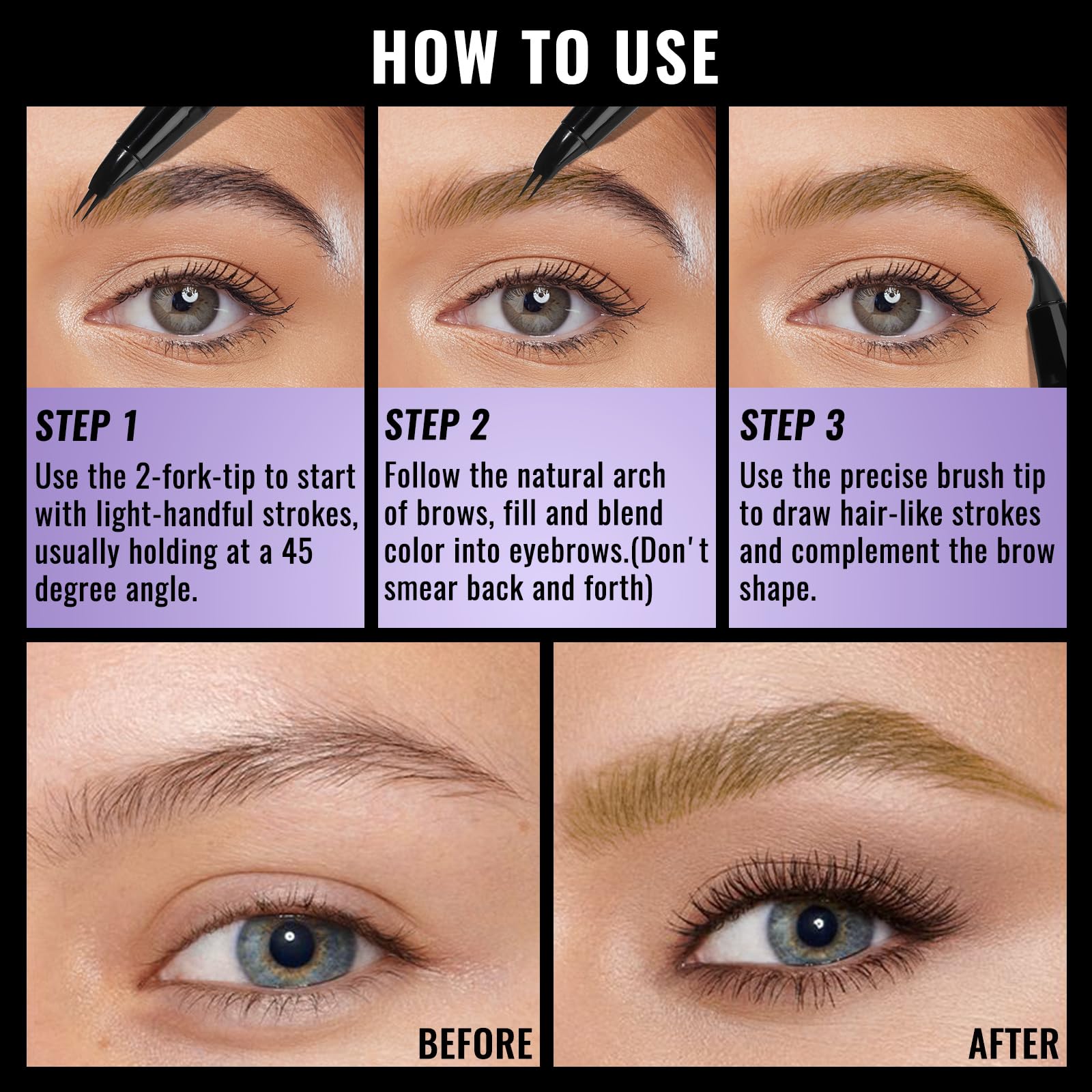 UCANBE Eyebrow Pen waterproof formula with long wear