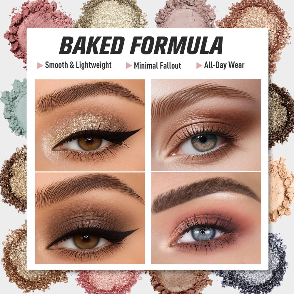 UCANBE eyeshadow palette swatches reveal rich pigments and smooth textures for seamless blending