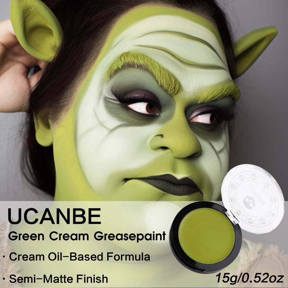 UCANBE Face and body painting tools illustrate easy application with brushes or sponges.