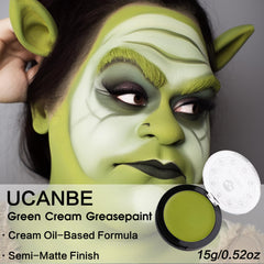 UCANBE Face and body painting tools illustrate easy application with brushes or sponges.