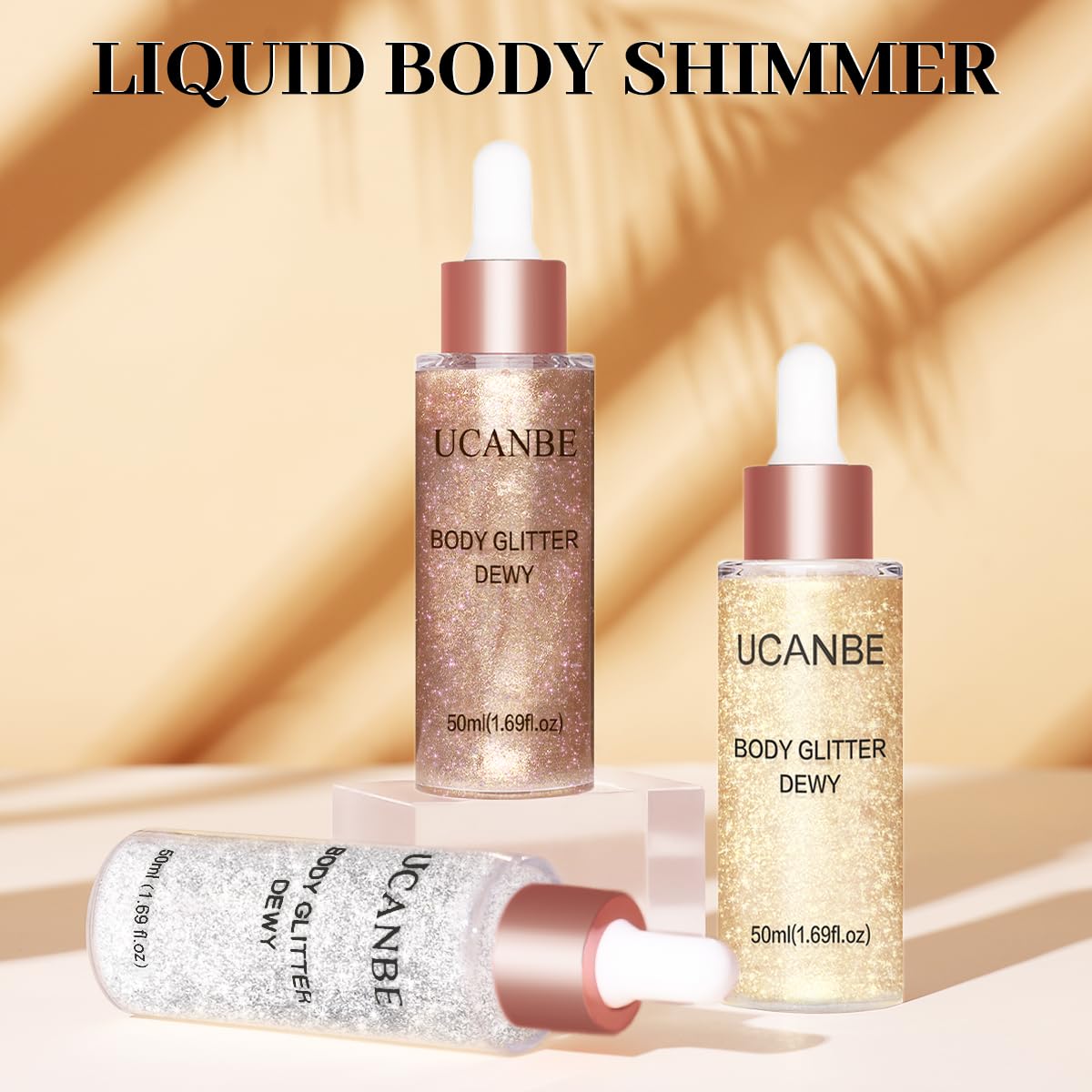 UCANBE Glow Shimmer Drop gift-pack image emphasizes versatile shimmer for gifting