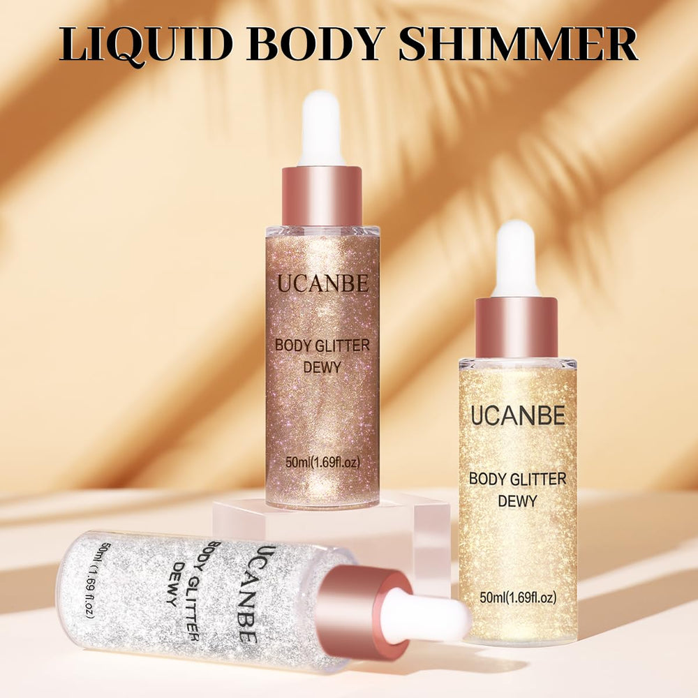 UCANBE Glow Shimmer Drop gift-pack image emphasizes versatile shimmer for gifting