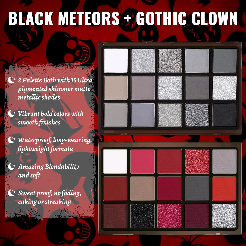 UCANBE Gothic clown palette close-up in compact case for cosplay