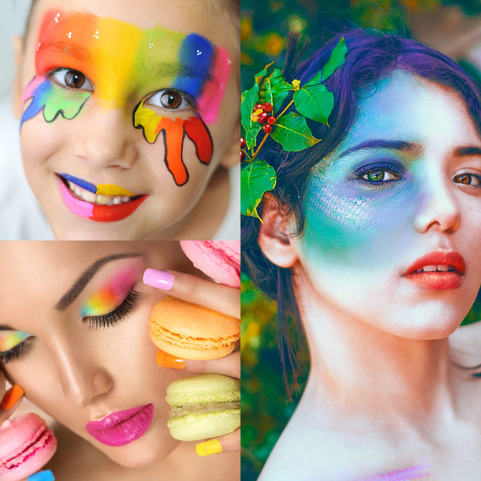 UCANBE Halloween cosplay setup shows versatile look creation with long-lasting color.