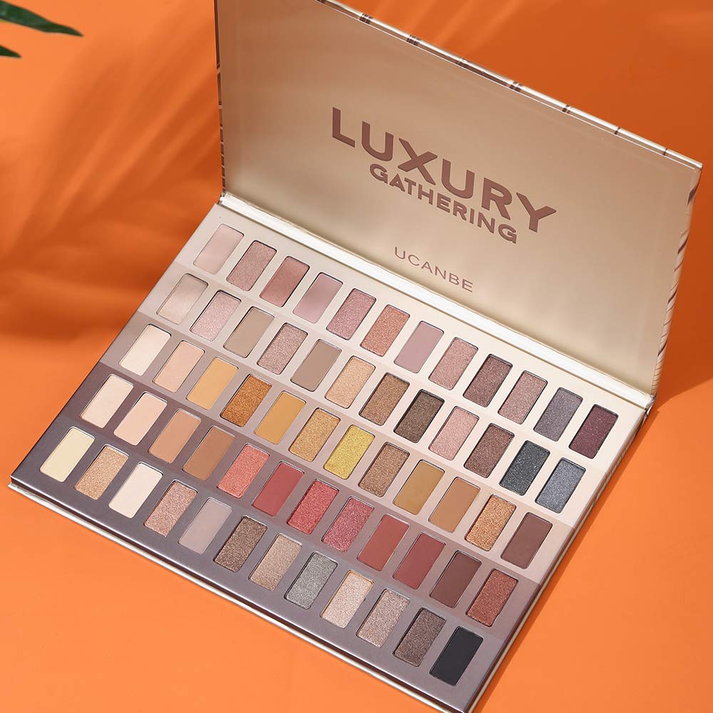 UCANBE Luxury Gathering Neutral Swatches close-up highlights rich pigment for easy blending