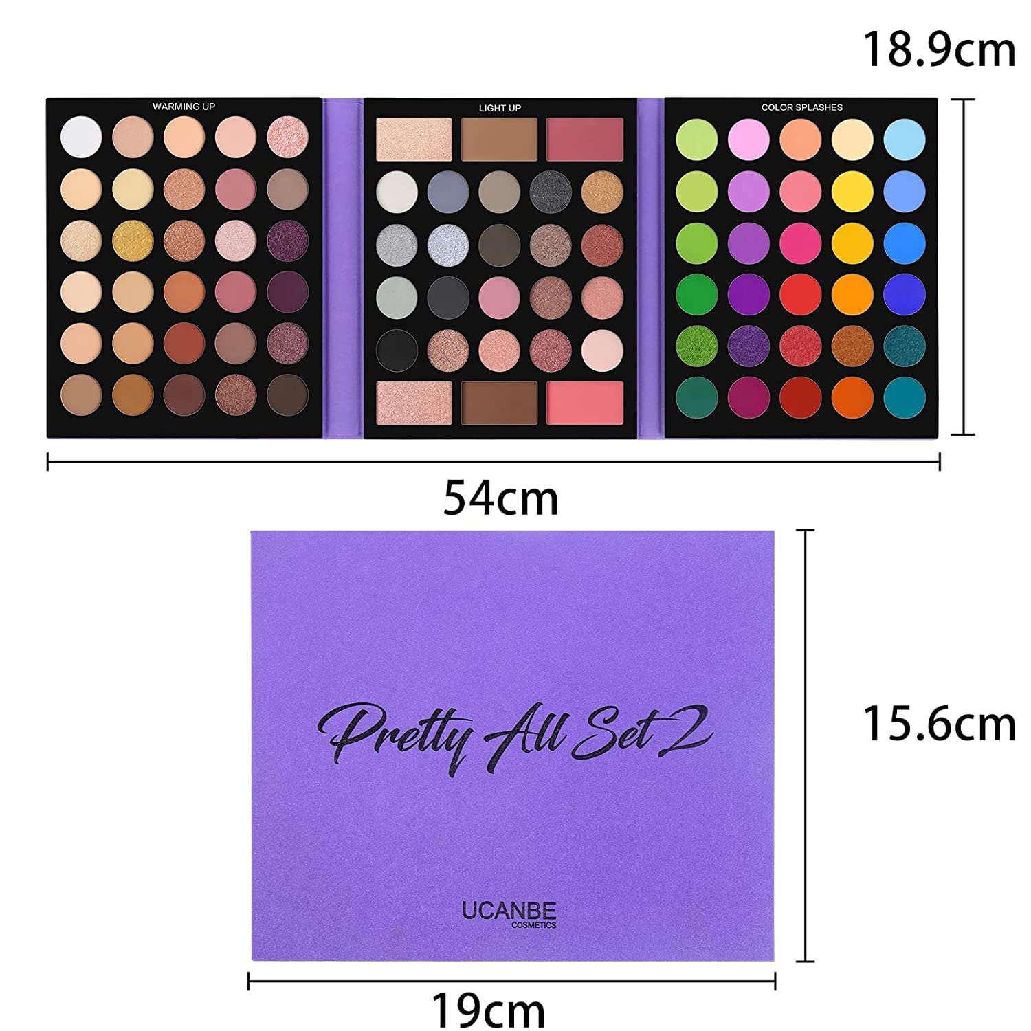 UCANBE palette with magnetic closure keeps colors intact.