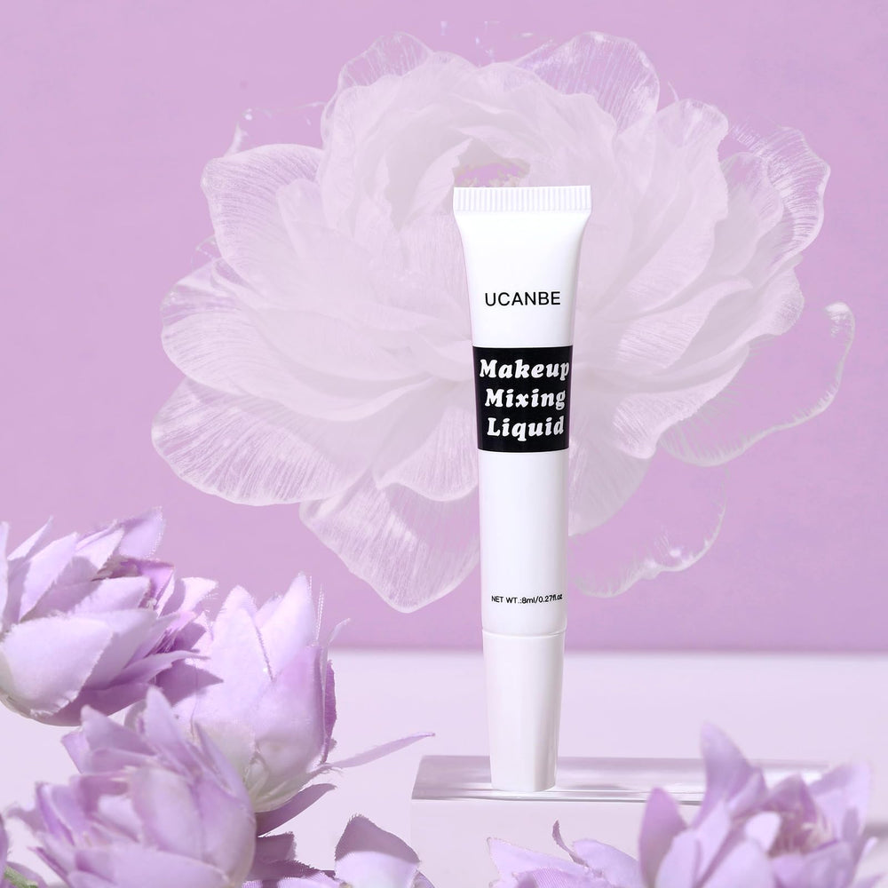 UCANBE Makeup Mixing Liquid flat brush application for bold lines