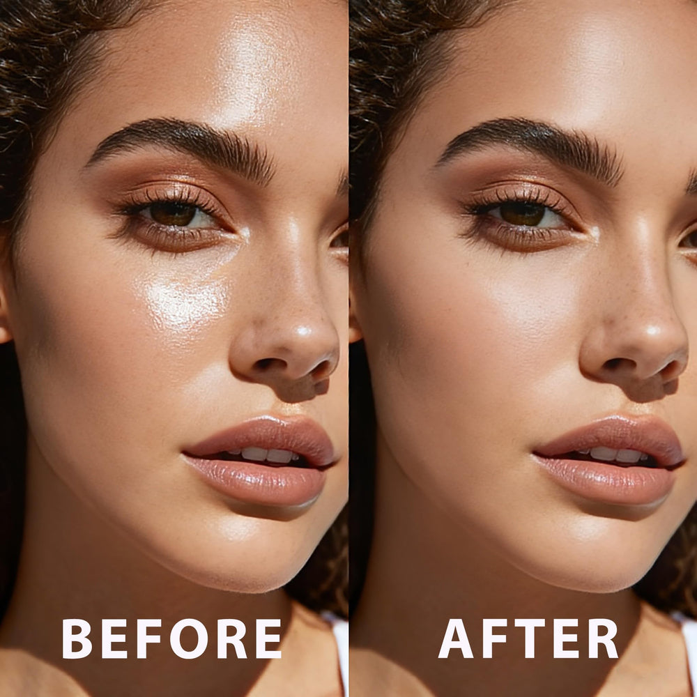 UCANBE makeup setting spray on the face close-up highlighting breathable hydration