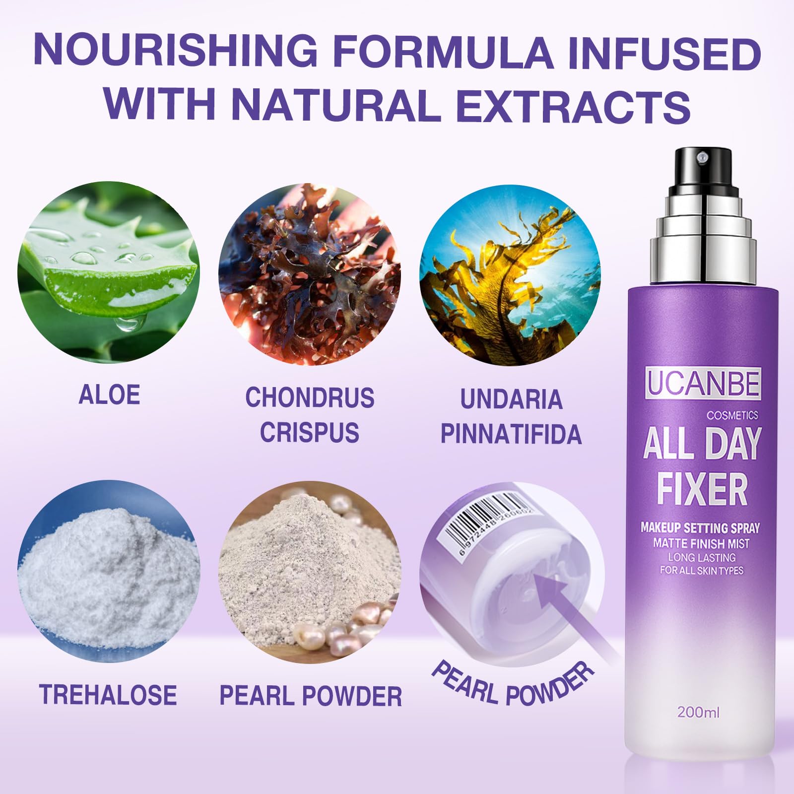 UCANBE oil-control matte finish on skin reduces shine