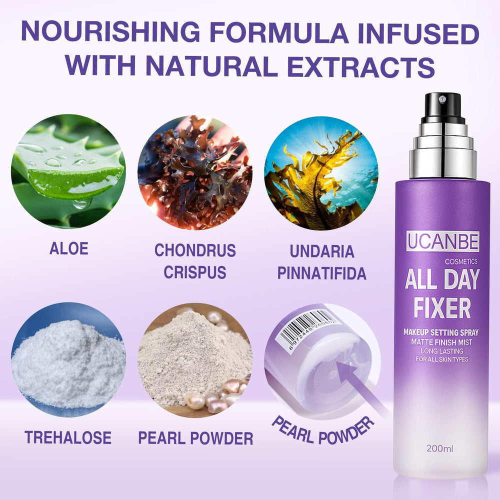 UCANBE oil-control matte finish on skin reduces shine