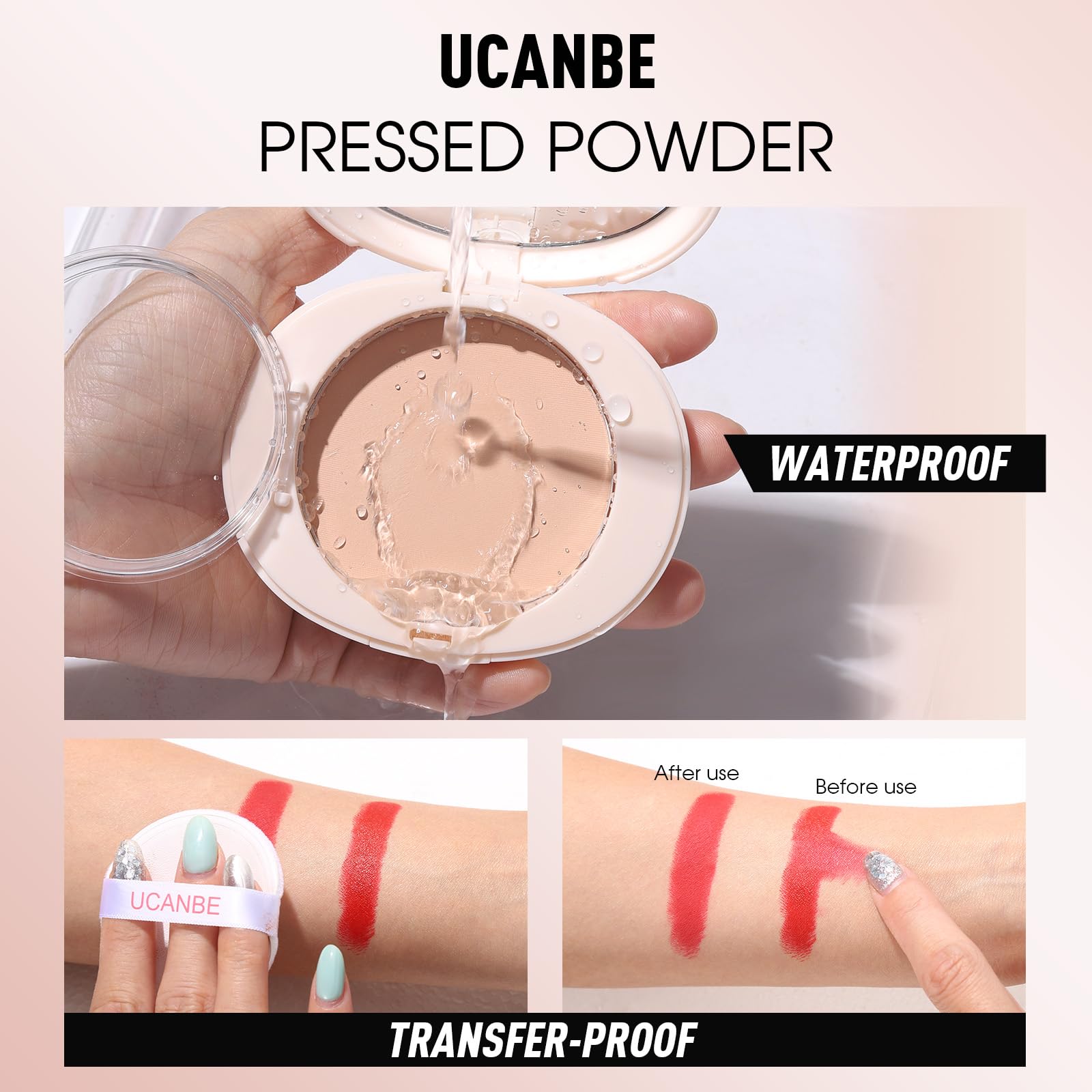 UCANBE oil-control matte finish providing shine-free looks.