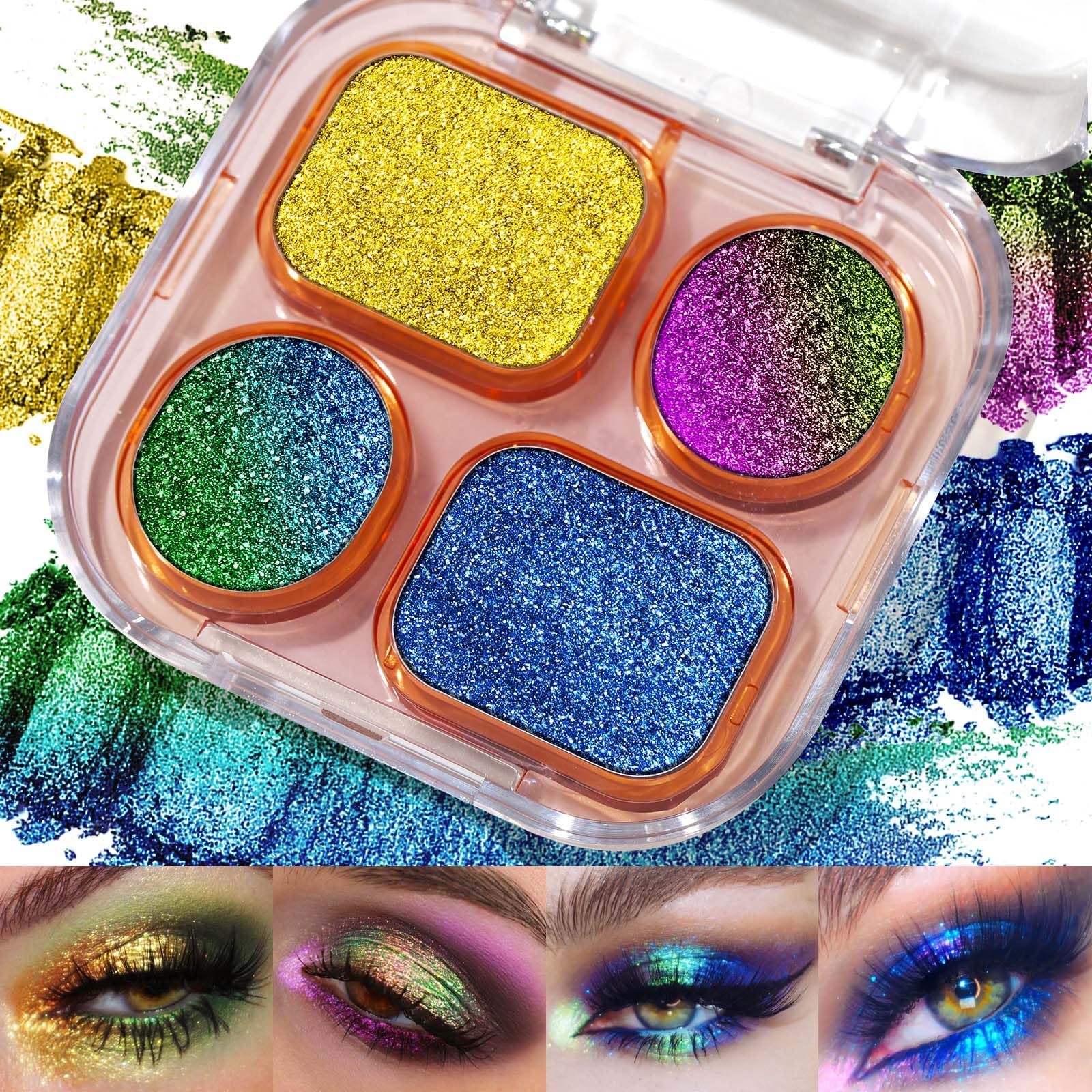UCANBE Paleta Multicromas: cuatro tonos luminosos para looks vibrantes.