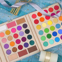 UCANBE Pretty All Set opened palette reveals 86 shades for creative looks.