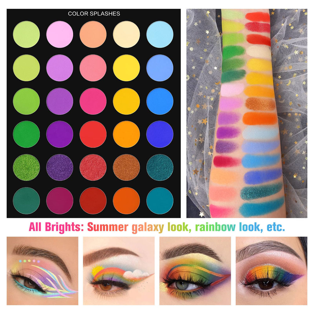 UCANBE Pretty All Set in-use on vanity for creating diverse eye and face looks.