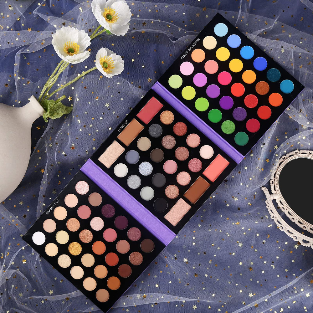 UCANBE Pretty All Set travel-ready makeup kit on a compact vanity.