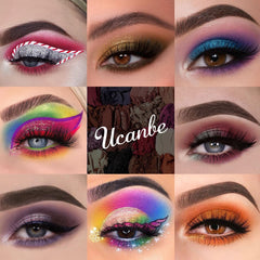 UCANBE 86-colors palette swatches demonstrate the 30 warm shades for daily basics.