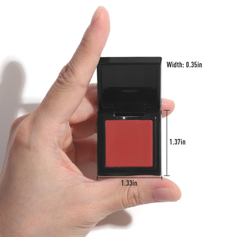 UCANBE Red Single Eyeshadow Palette glitter Moonlight swatch offers high-shine emphasis.