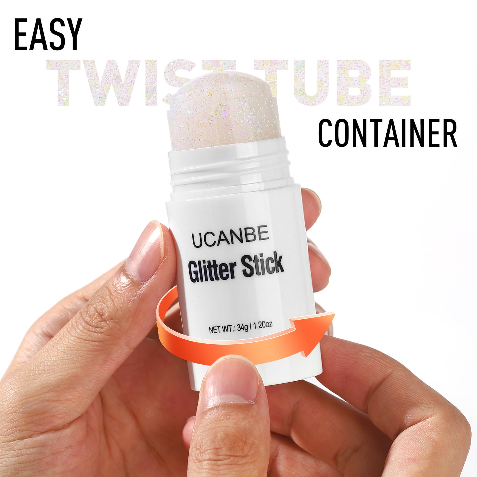 UCANBE safe skin-friendly glitter texture detail for everyday wear