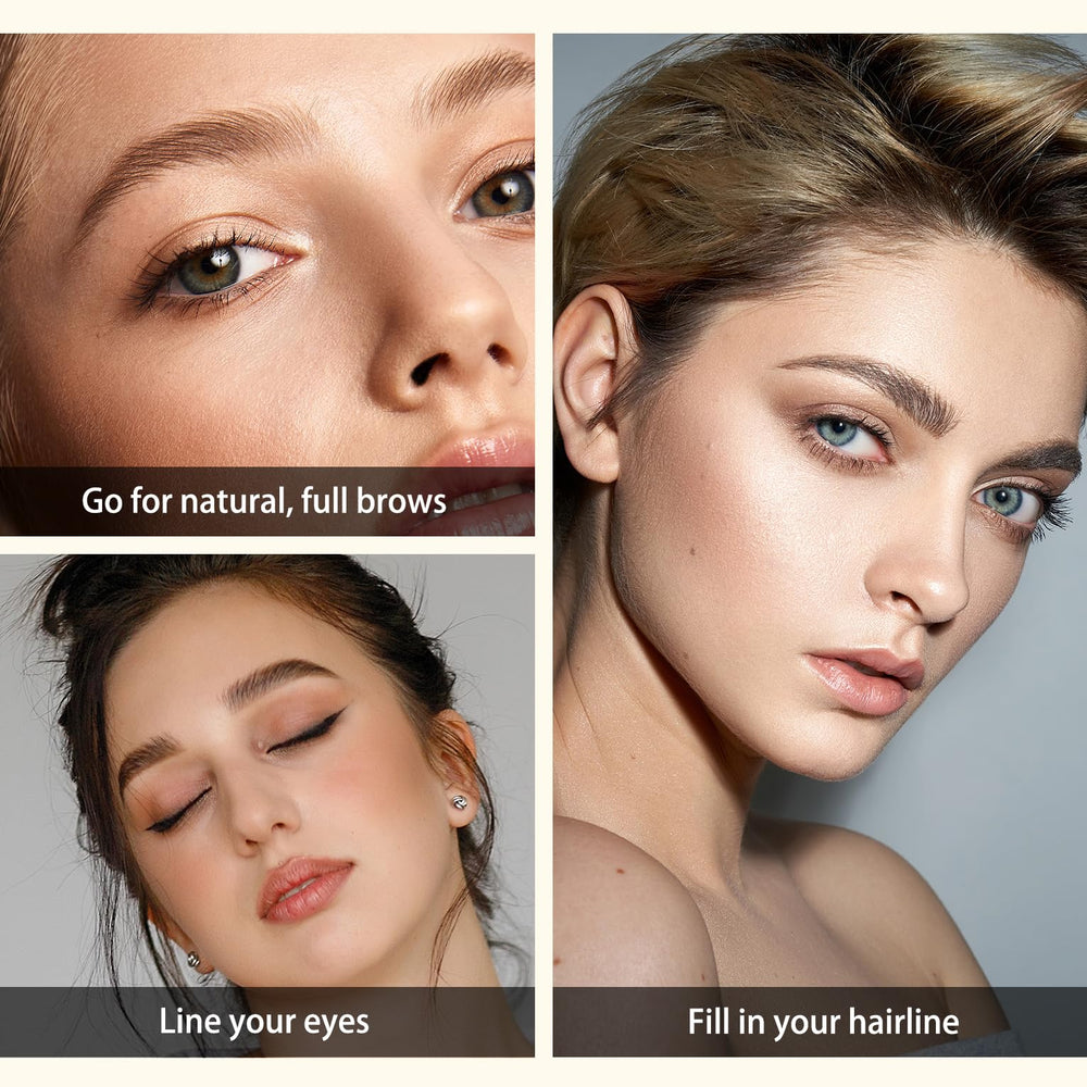 UCANBE quick-dry and smudge-proof finish keeps brows and liner intact longer.