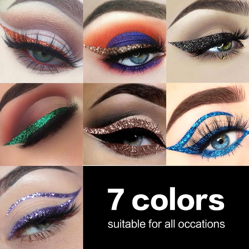 UCANBE ultra-fine brush tip close-up enables precise winged liner definition.