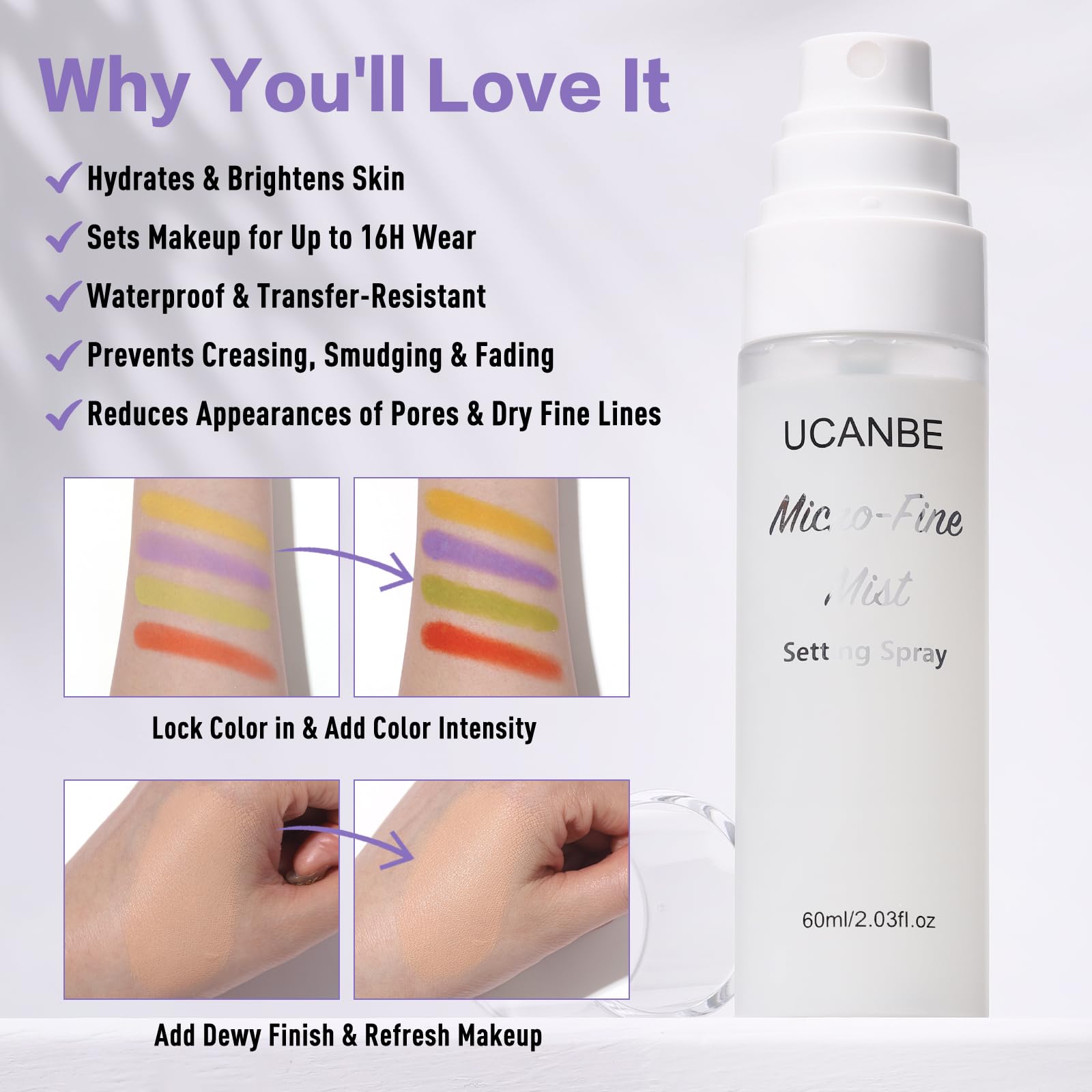 UCANBE waterproof finish for extended wear in humid conditions