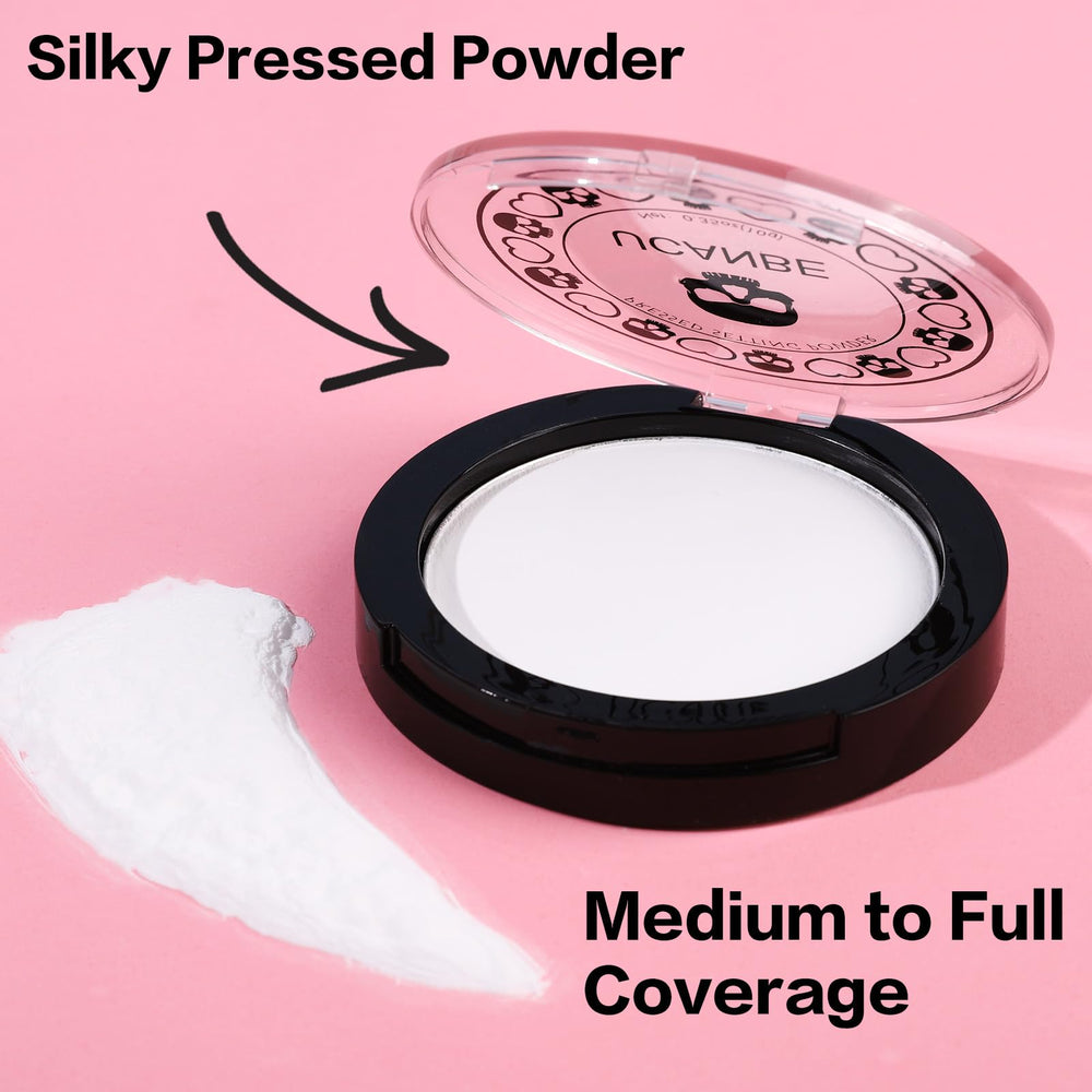 UCANBE white powder matte finish on skin delivers soft, seamless look