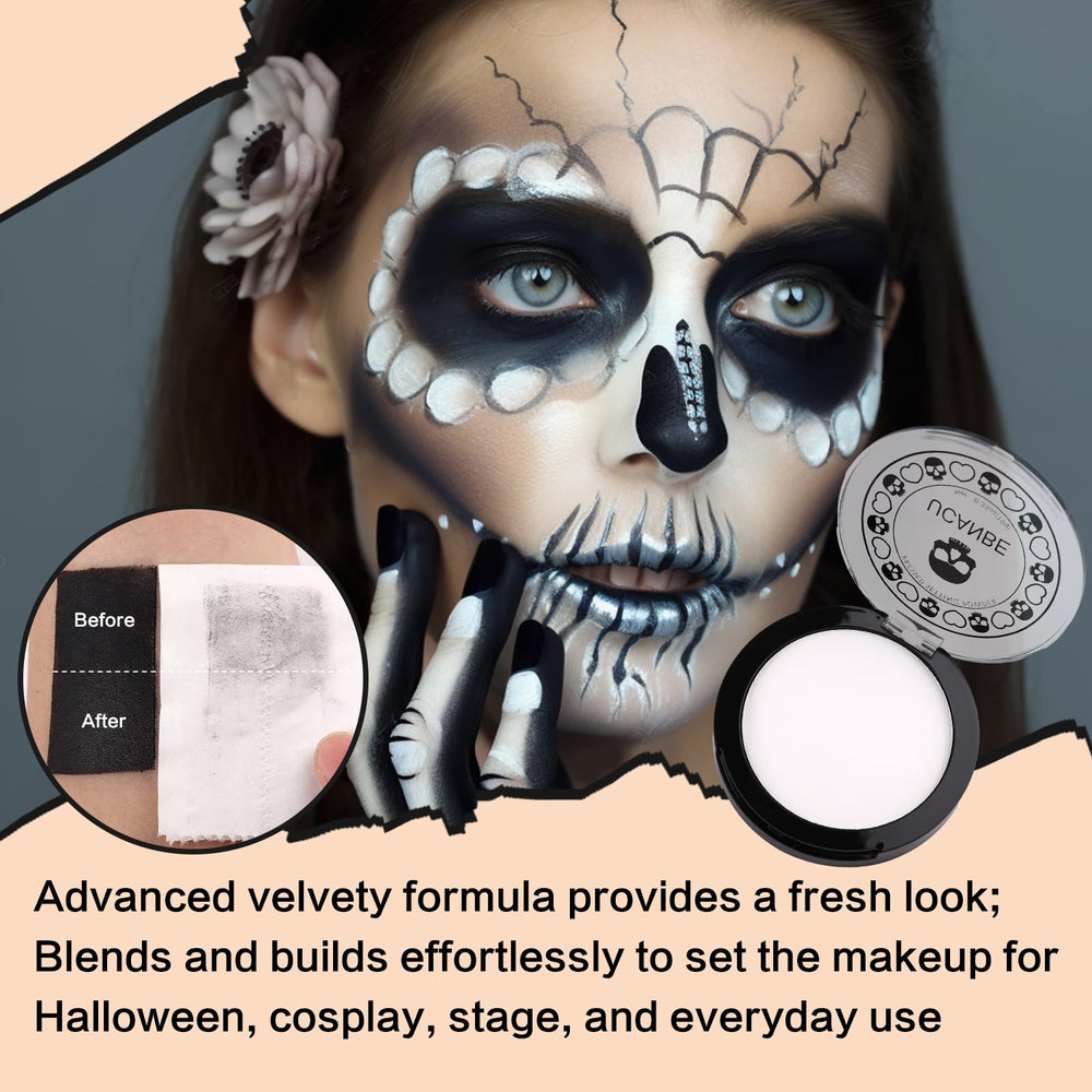 UCANBE white powder puff application enables quick on-the-go touch-ups