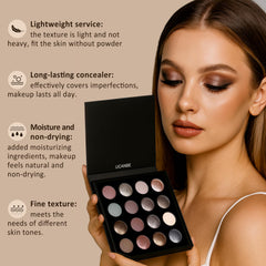 UCANBE 15pcs brushes set arranged for precise, professional-looking makeup application