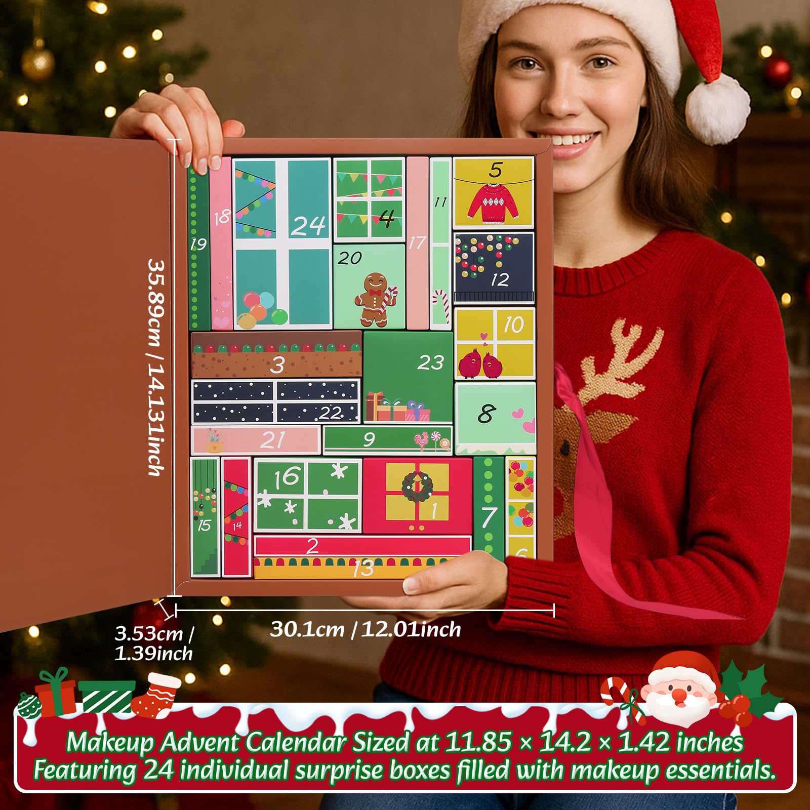 UCANBEMAKEUP Christmas box-theme image promises festive gifting experiences and joyful unboxing.
