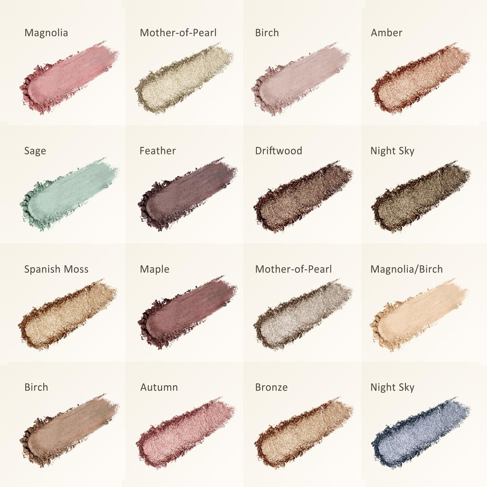 UCANBE eyeshadow swatches 16 colors demonstrate rich payoff and blendable texture