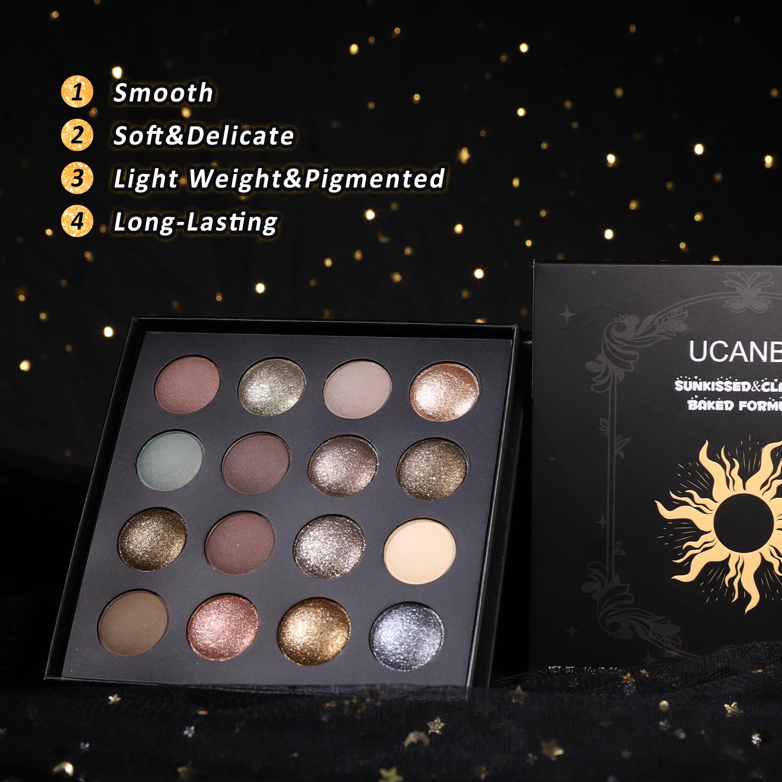 UCANBE long-lasting swatch shows smudge-resistant texture through wear