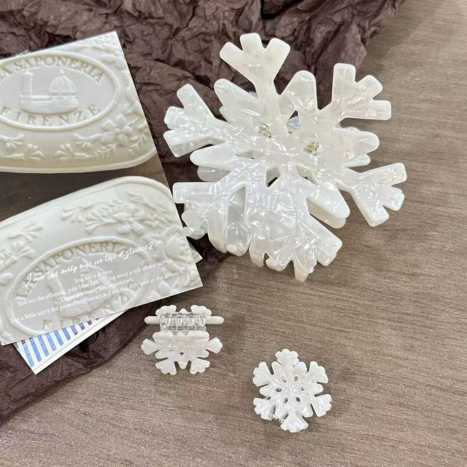 UCCASA Christmas Snowflake Hair Clip wedding-ready accessory with elegant, timeless shimmer.