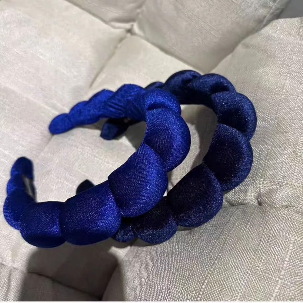 Uchyius navy blue padded headband gift-ready packaging
