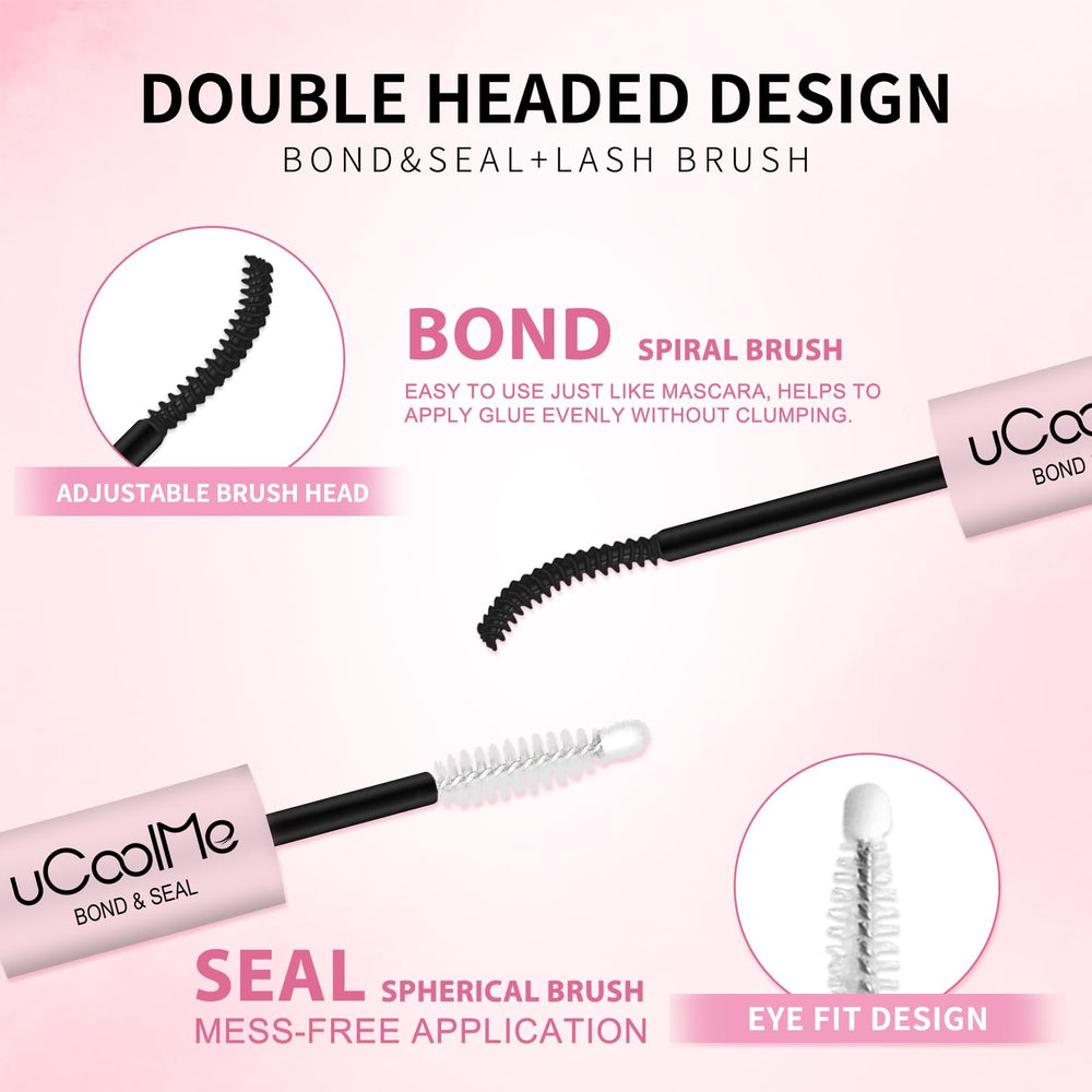 UCOOLME Lash Bond and Seal 2-in-1 design simplifies at-home use.