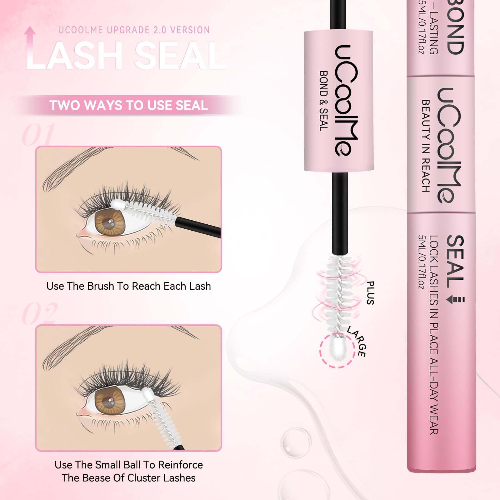 UCOOLME non-irritating formula for comfortable DIY lash bonding