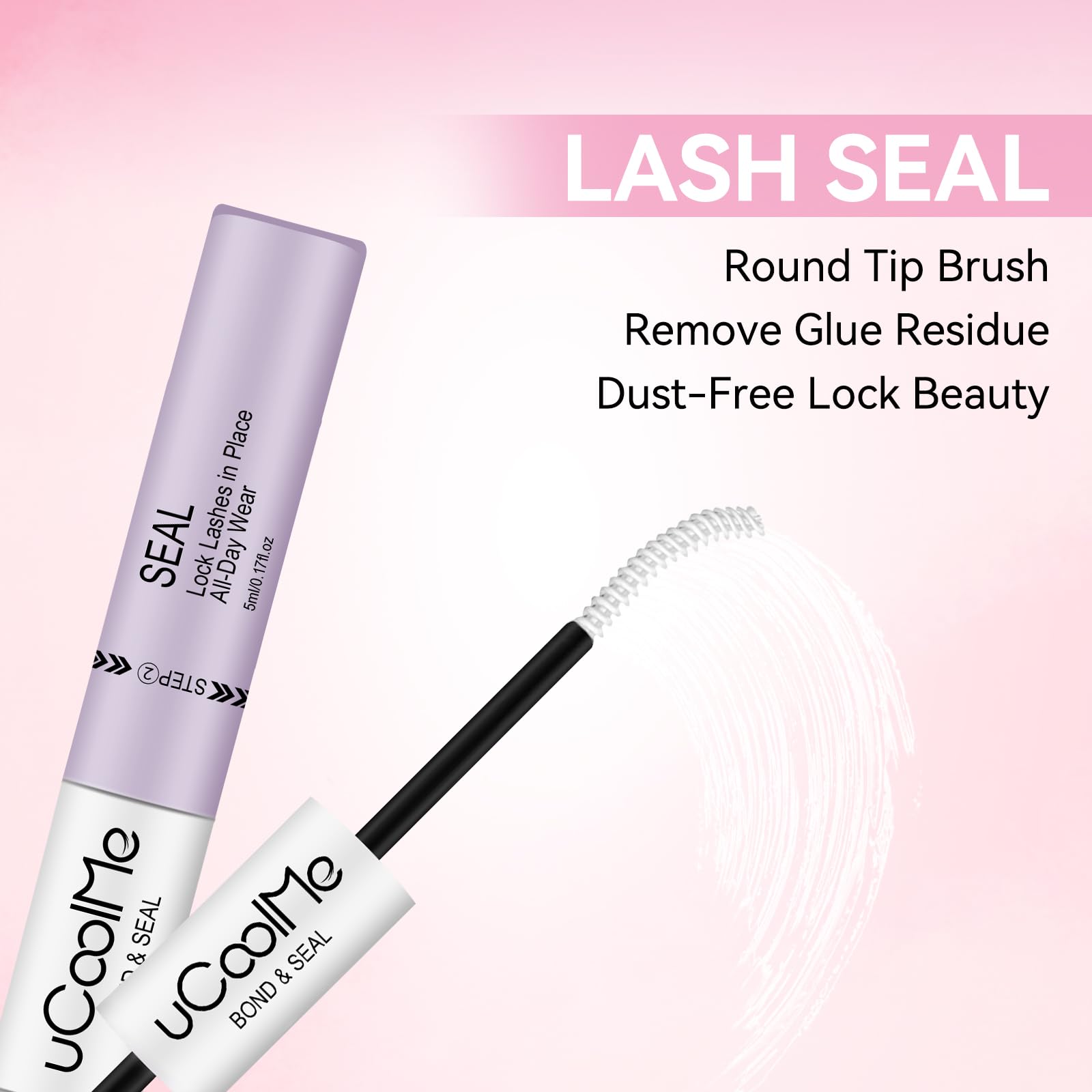 UCOOLME Precision applicator tip enables clean, controlled lash applications.